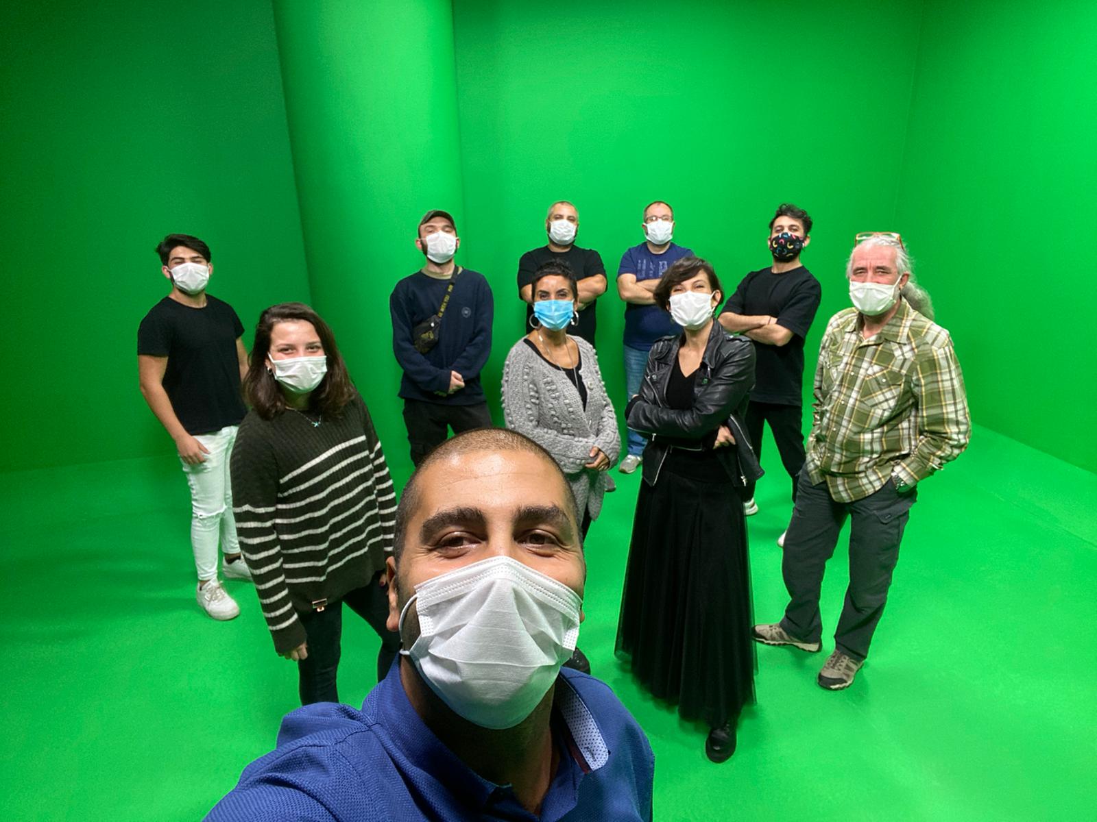 Yayının ardından, Dijital Topuklar 2020'nin gerçekleşmesini sağlayan ekibin bir kısmı ile birlikte...